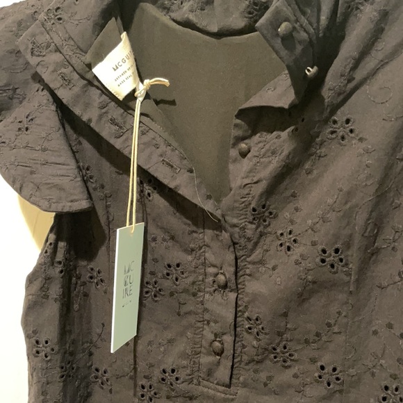 MCGUIRE Sorbonne Dress in Black Eyelet - Picture 4 of 5